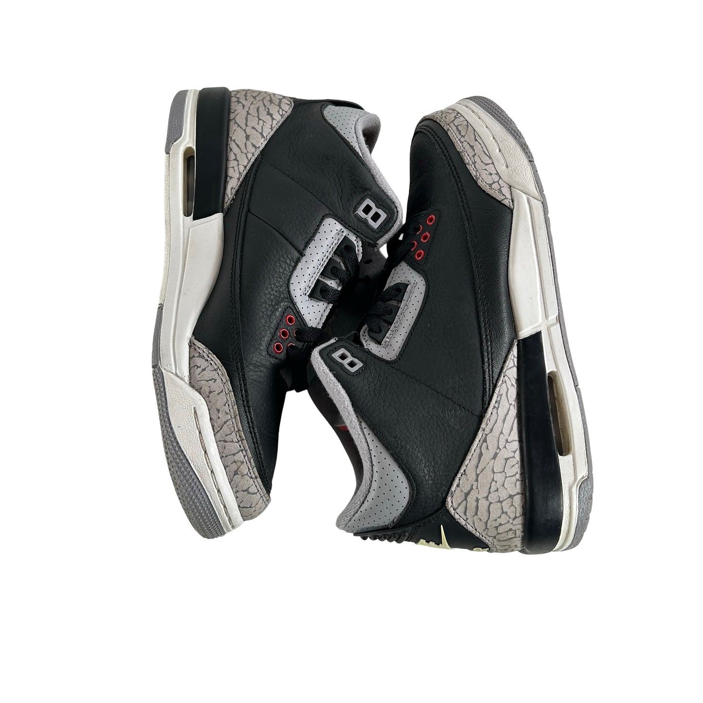 DM0967 010 Jordan 3 Retro Black Cement (2024) (GS) [USED] - 7 Y (Used) (No Box2)