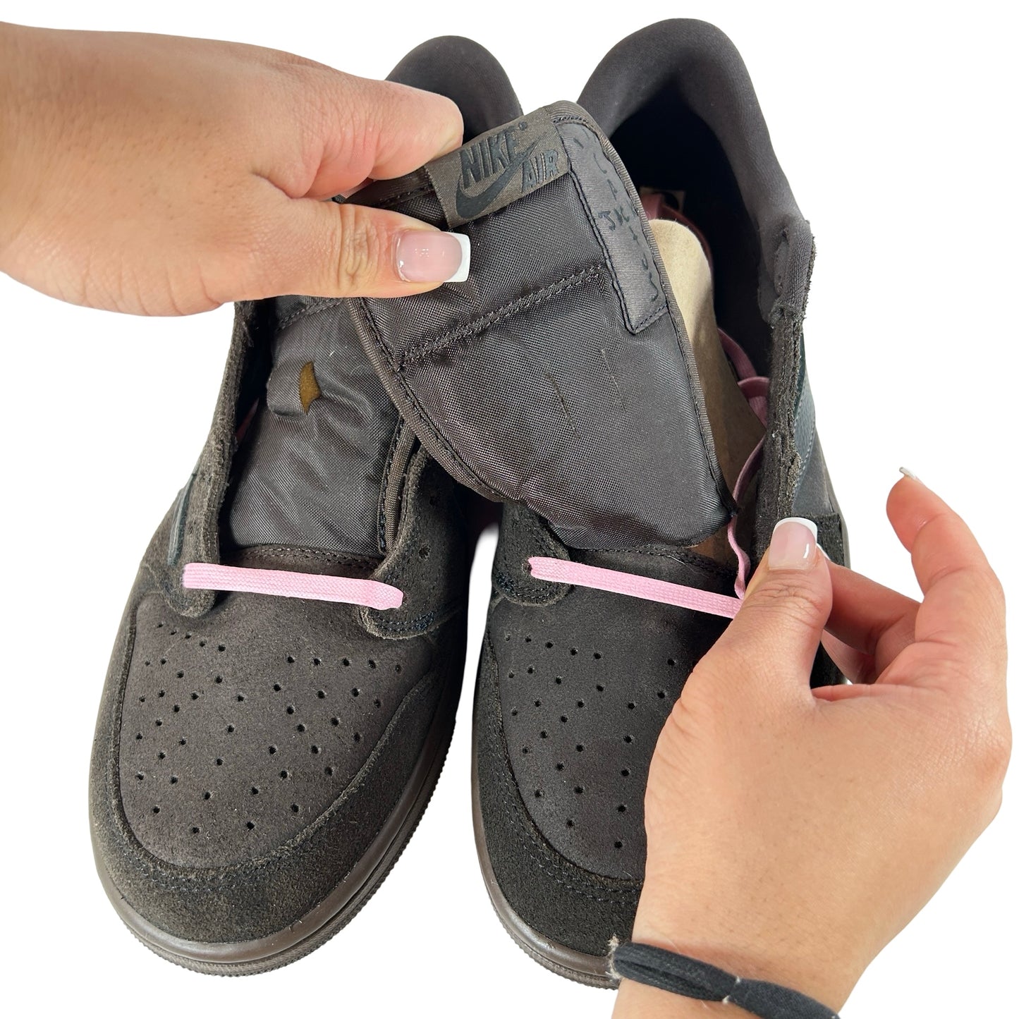 DM7866 202 Jordan 1 Retro Low OG SP Travis Scott Velvet Brown [CONDITIONAL] - 12 M (Cut Tongue)