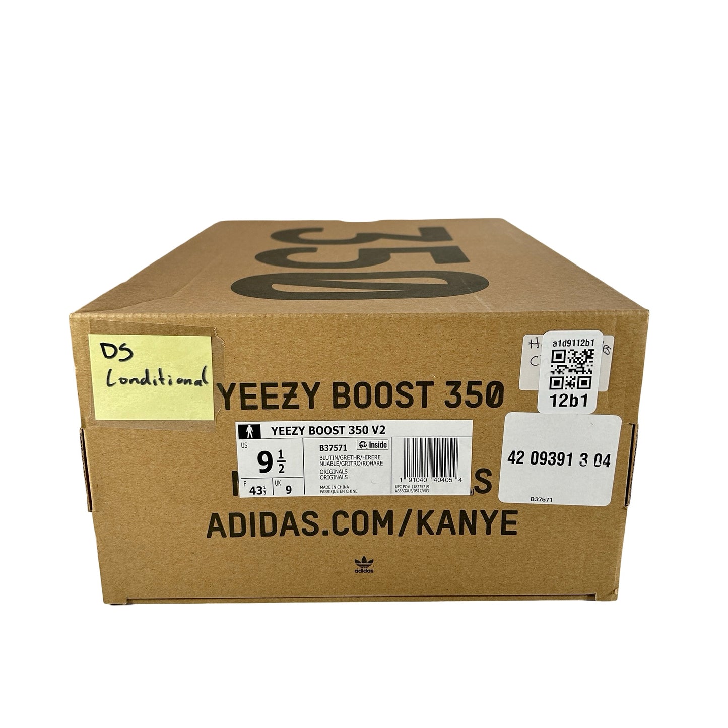 B37571 adidas Yeezy Boost 350 V2 Blue Tint (2017/2023) [CONDITIONAL] - 9.5 M (Slight Yellowing)