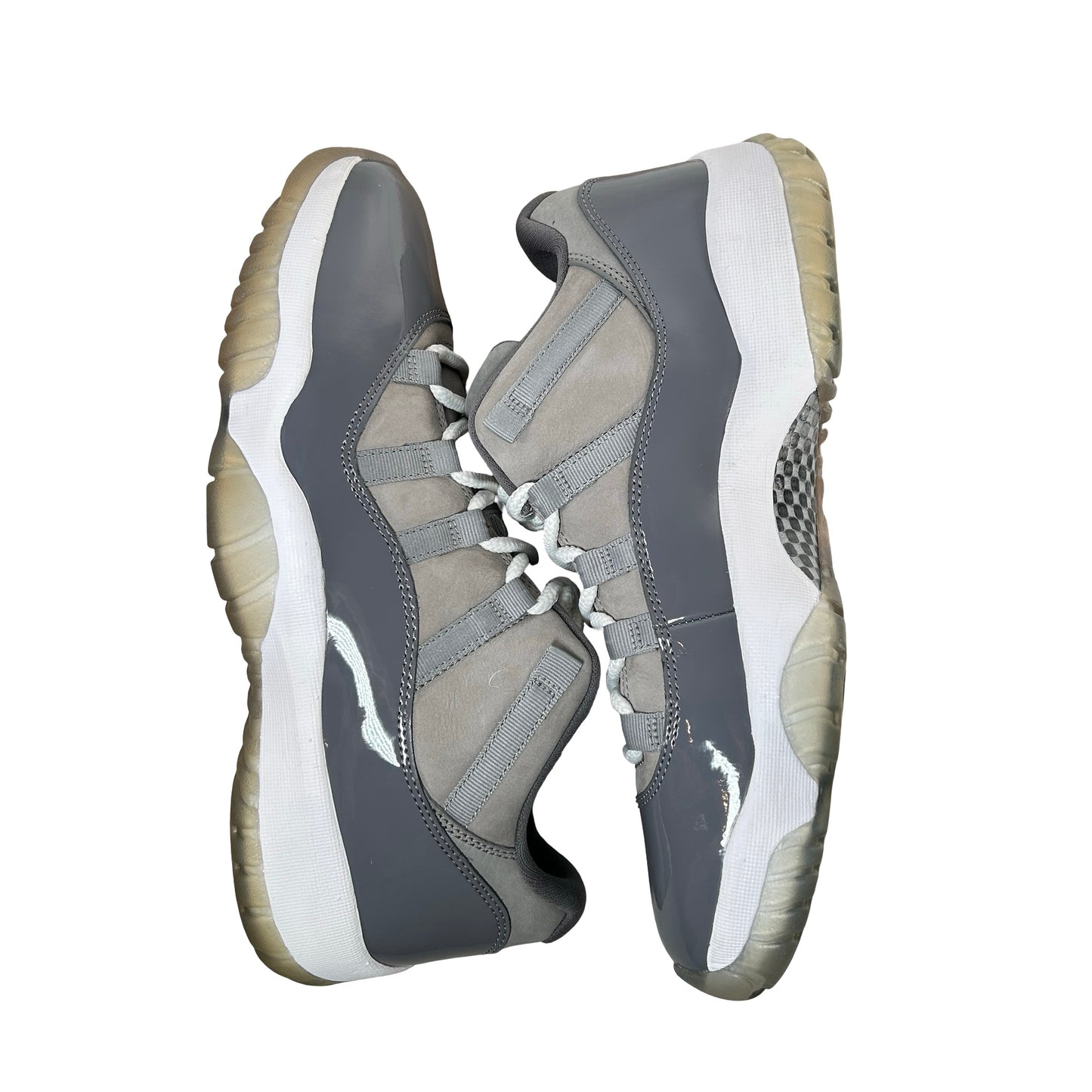 528895 003 Air Jordan 11 Retro Low Cool Grey - 10.5 M (Soles Yellowing)