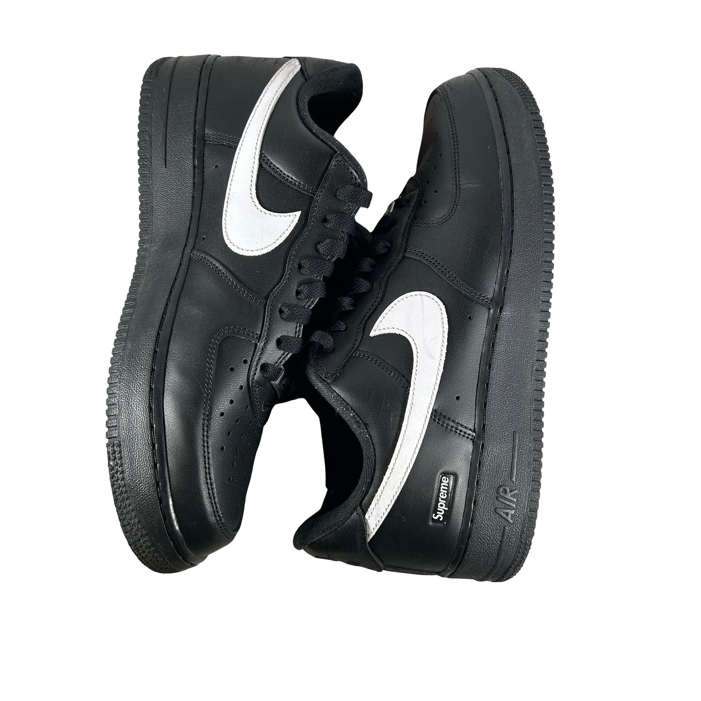 CU9225 002 Nike Air Force 1 Low Supreme Black White [USED] - 10 M (Used2)