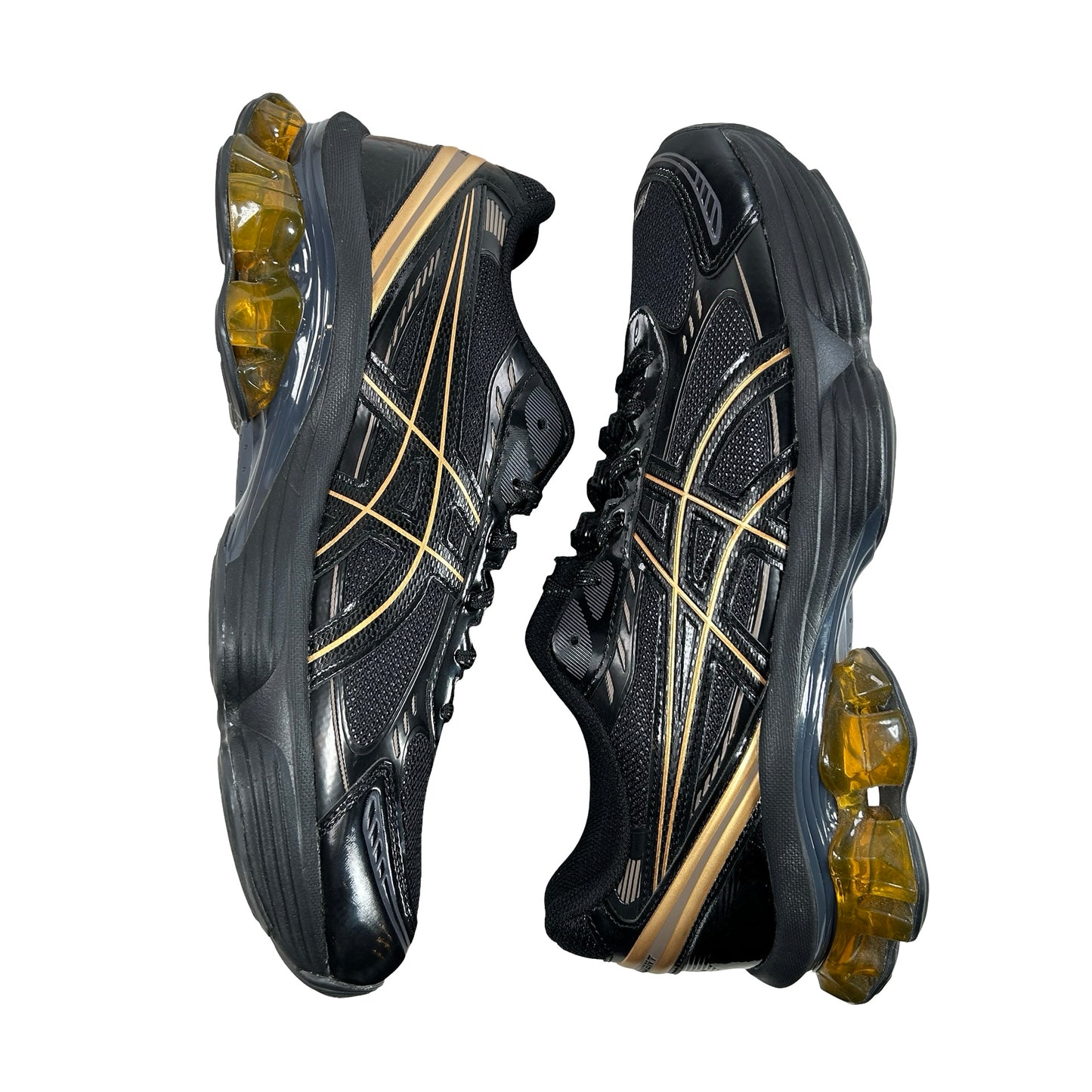 1203A591 001 ASICS Gel-Kinetic Fluent Black Gold [USED] - 10 M (Used)