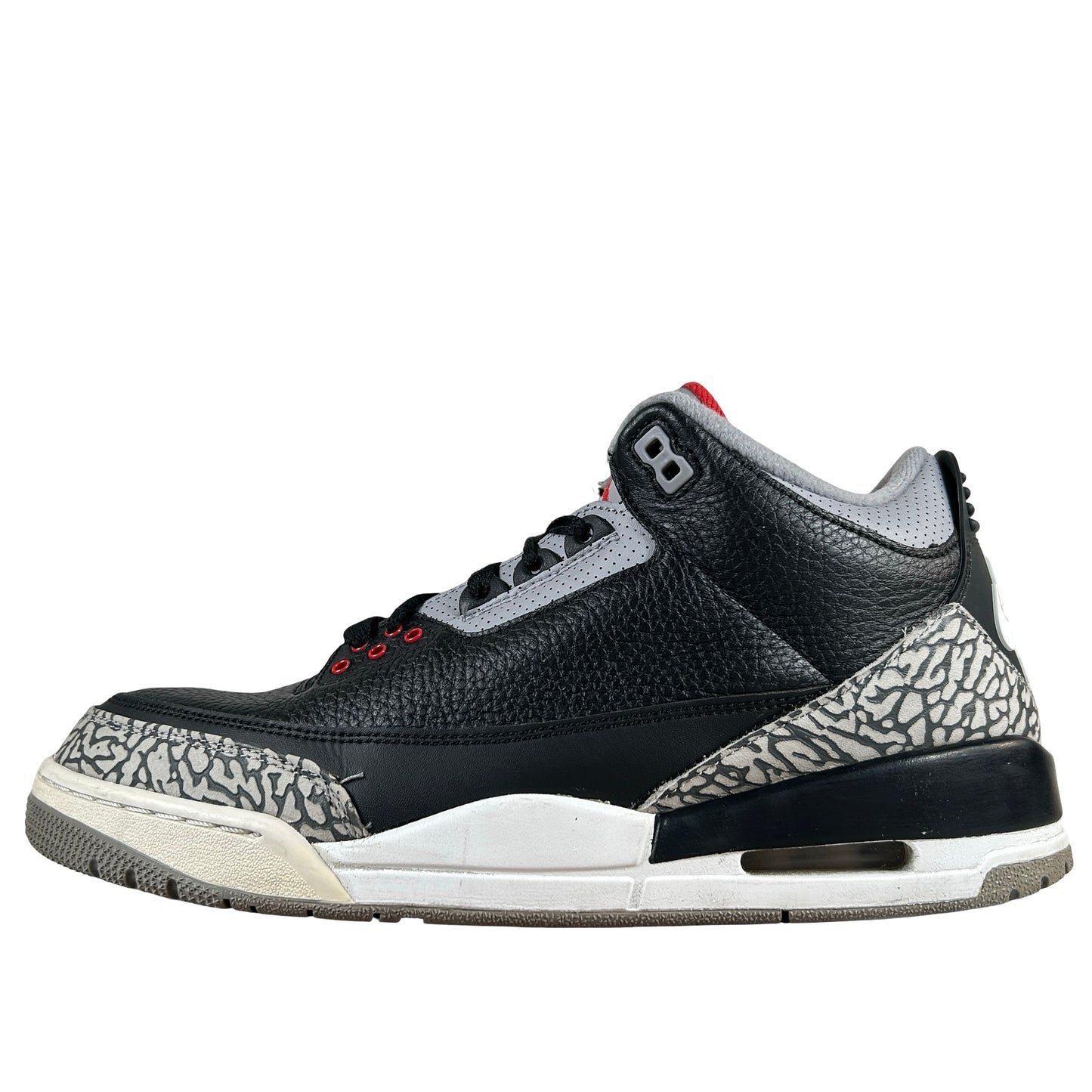 854262 001 Jordan 3 Black Cement 2018 [USED] - 11 M (Used) (No Box3)