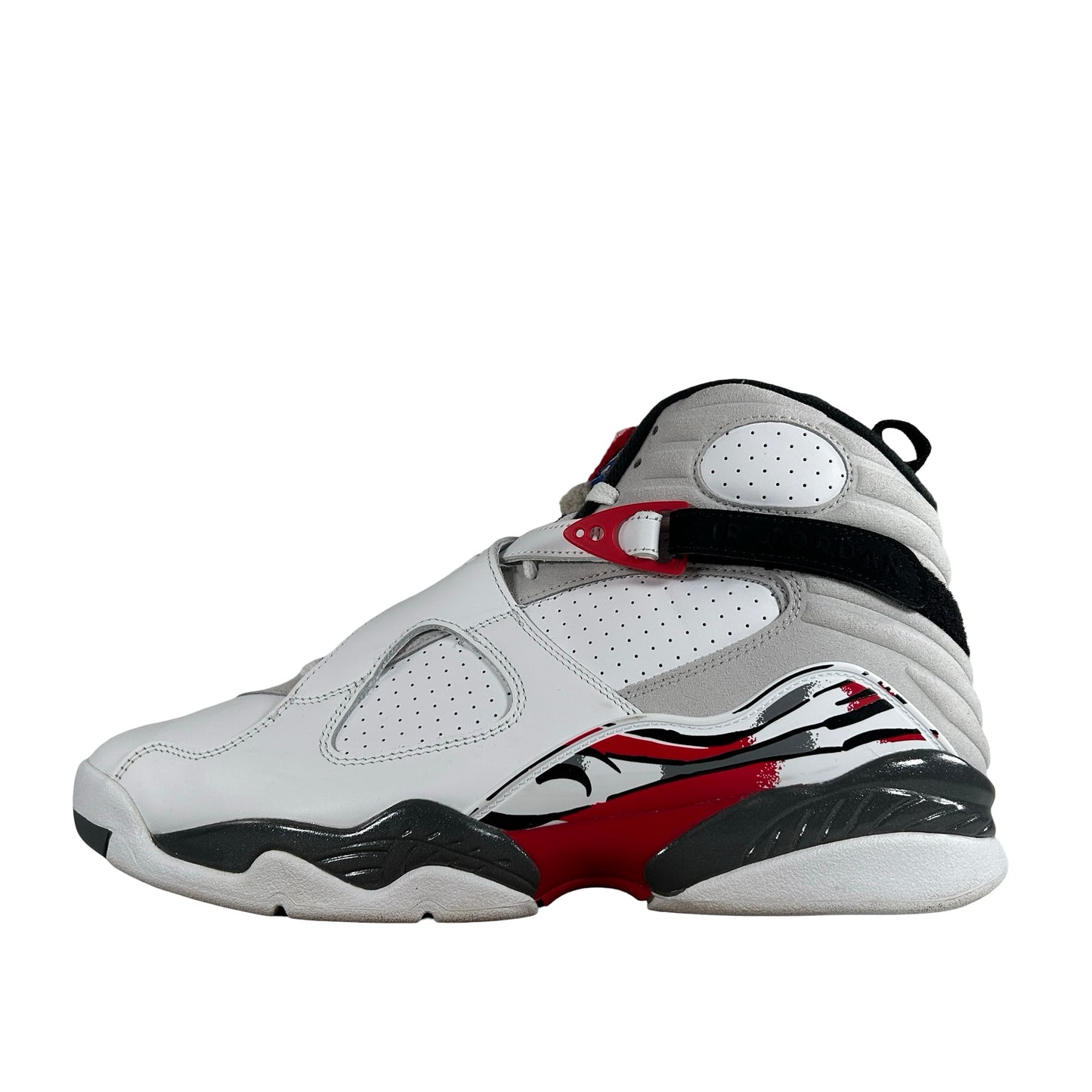 305381 100 Jordan 8 Retro White True Red (2025) [USED] - 11 M (Used)
