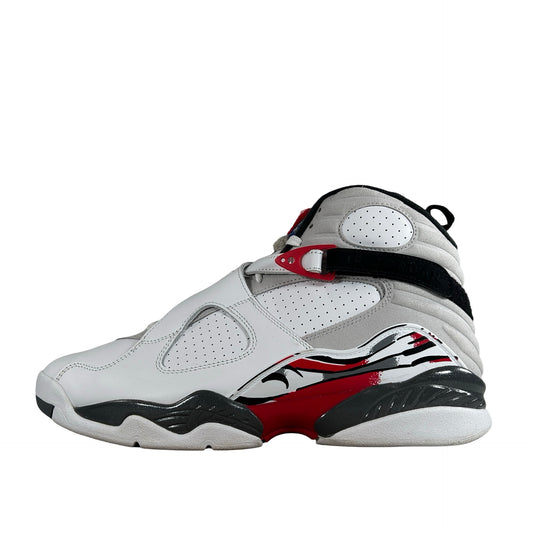 305381 100 Jordan 8 Retro White True Red (2025) [USED] - 11 M (Used)
