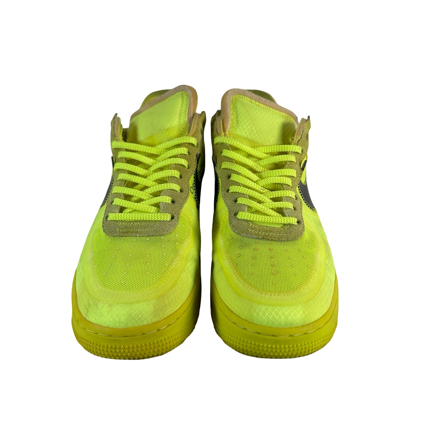 AO4606 700 Nike Air Force 1 Low Off-White Volt [USED] - 10 M (Used)