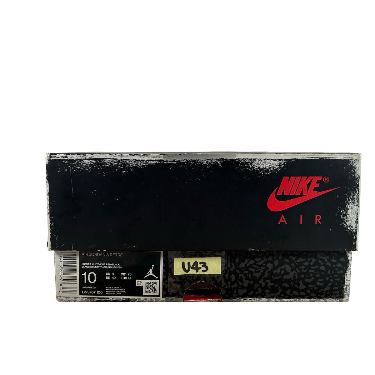 DN3707 100 Jordan 3 Retro White Cement Reimagined [USED] - 10 M (Used43)