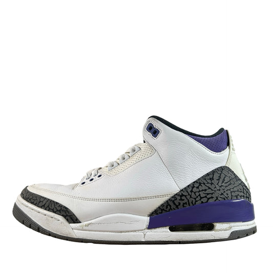 CT8532 105 Jordan 3 Retro Dark Iris [USED] - 12 M (Used) (No Box)