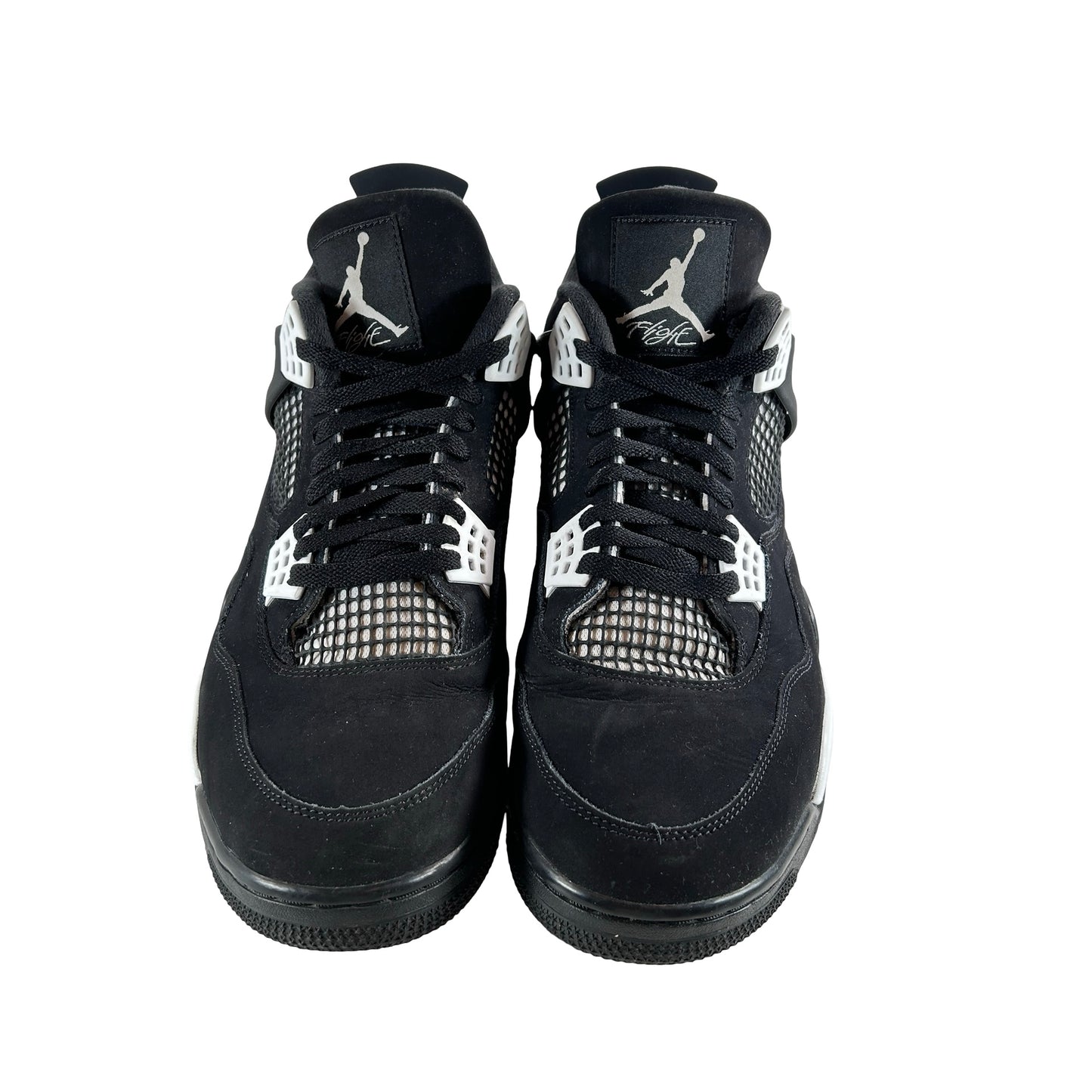 FQ8138 001  Jordan 4 Retro White Thunder [USED] - 14 M (Used2)