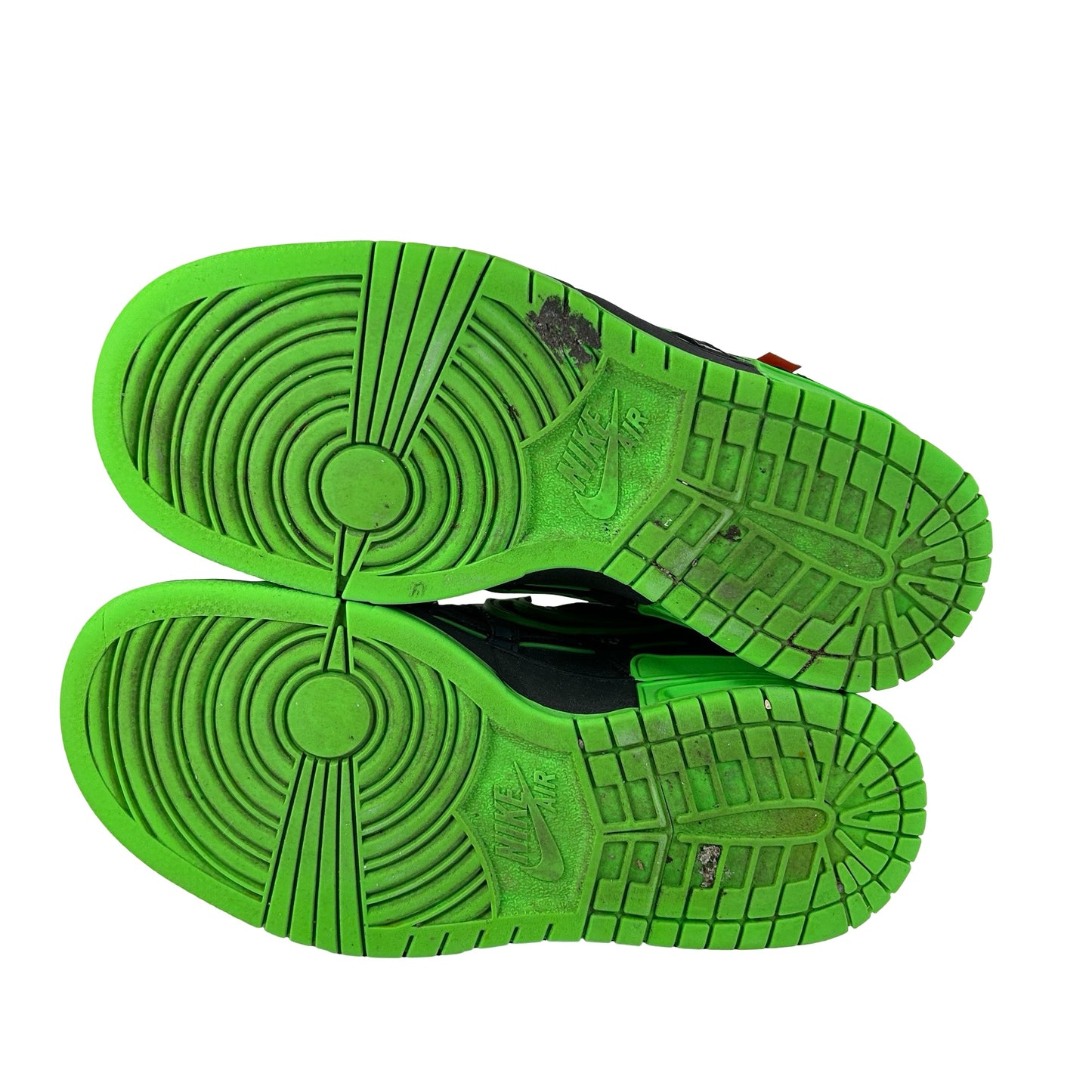 CU6015 001 Nike Air Rubber Dunk Off-White Green Strike [USED] - 5 M (Used)