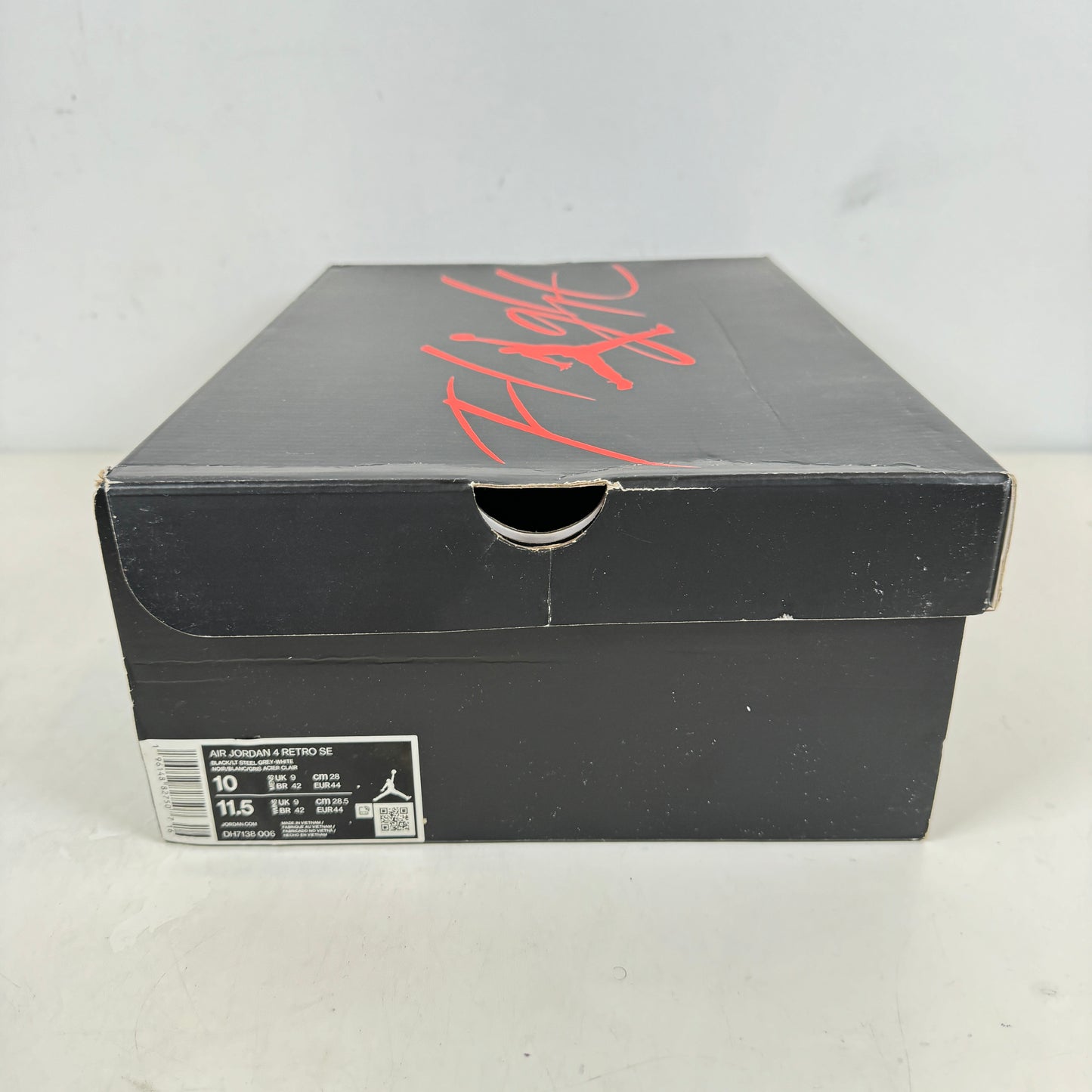 DH7138 006 Jordan 4 Retro SE Black Canvas [USED] - 10 M (Used)