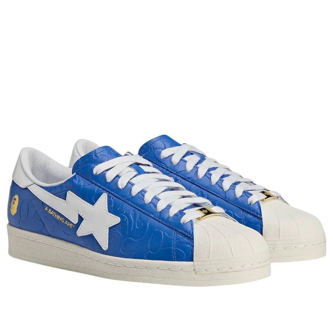 JR2702 adidas Superstar Vintage Bape Blue White