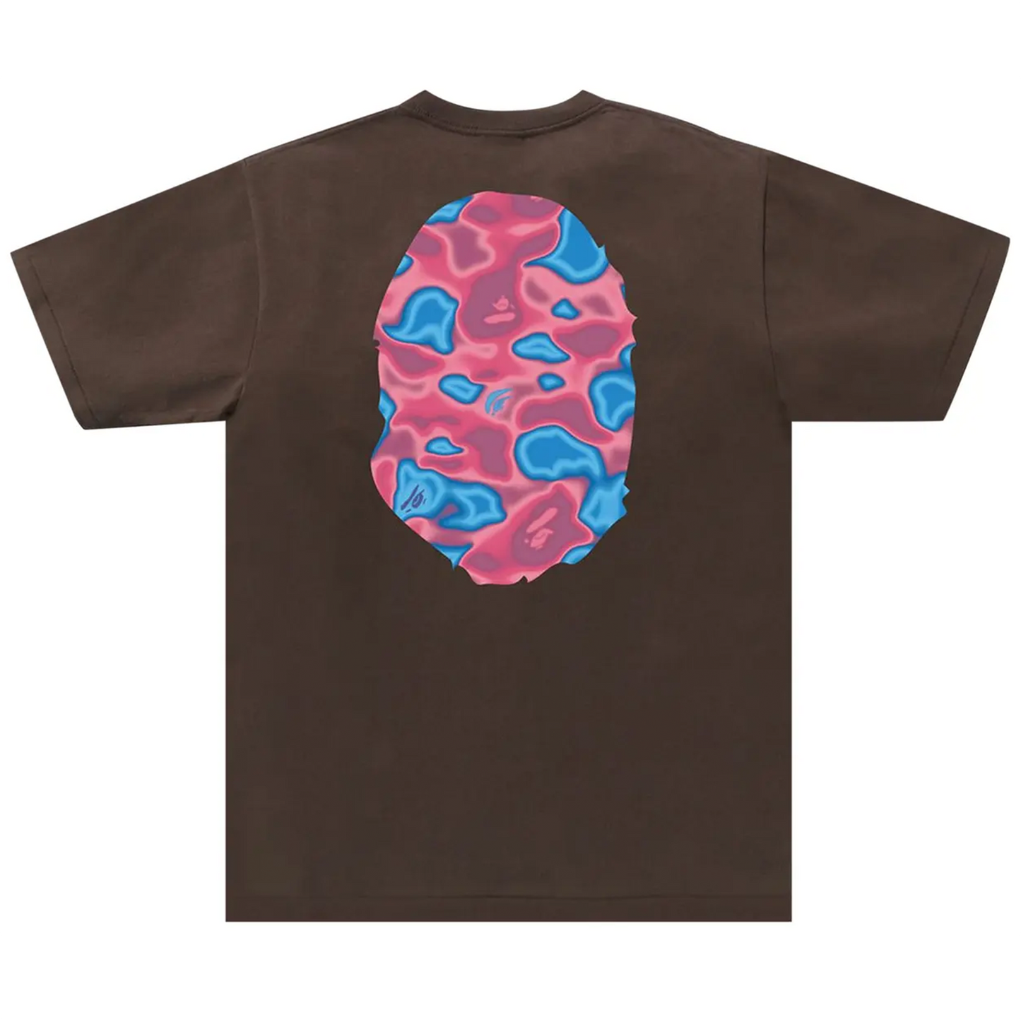 BAPE Liquid Camo Big Ape Head Tee Brown [USED] - L (Used)
