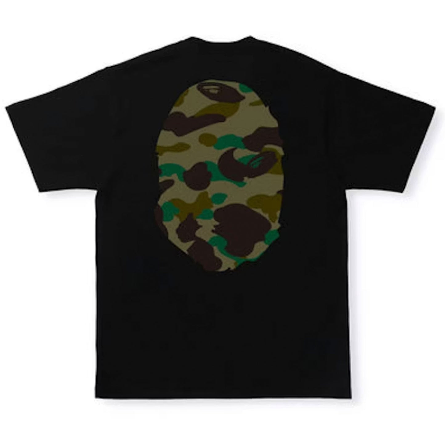 BAPE 1st Camo Big Ape Head Tee Black/Green [USED] - L (Used)