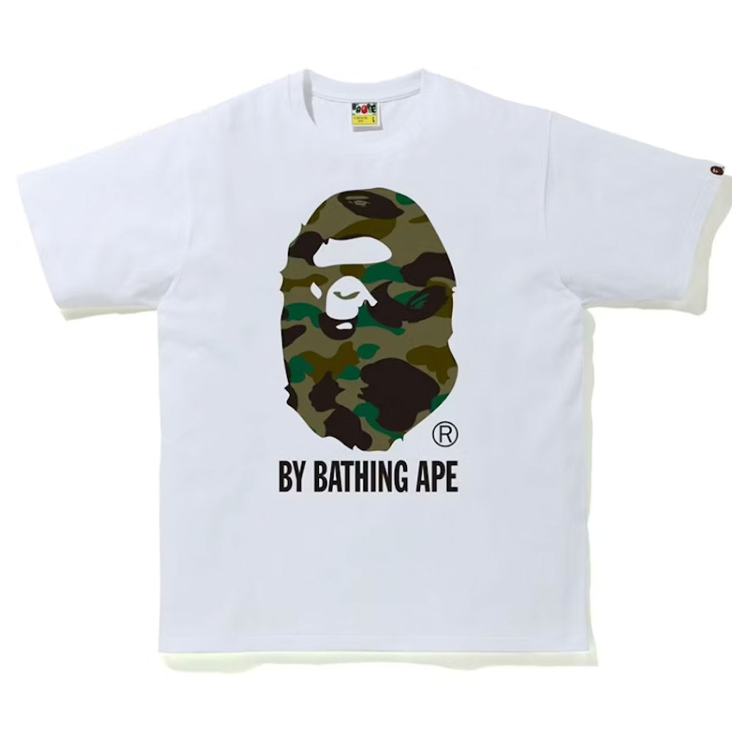 BAPE 1st Camo By Bathing Ape Tee White/Green [USED] - S (Used)