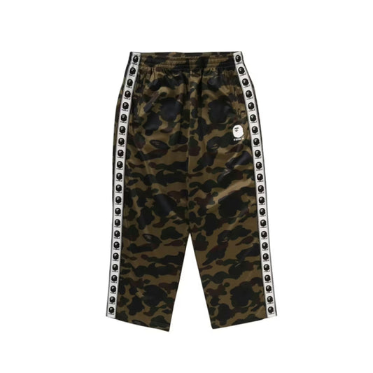 BAPE 1st Camo Loose Fit Track Pants Green [USED] - XL (Used)