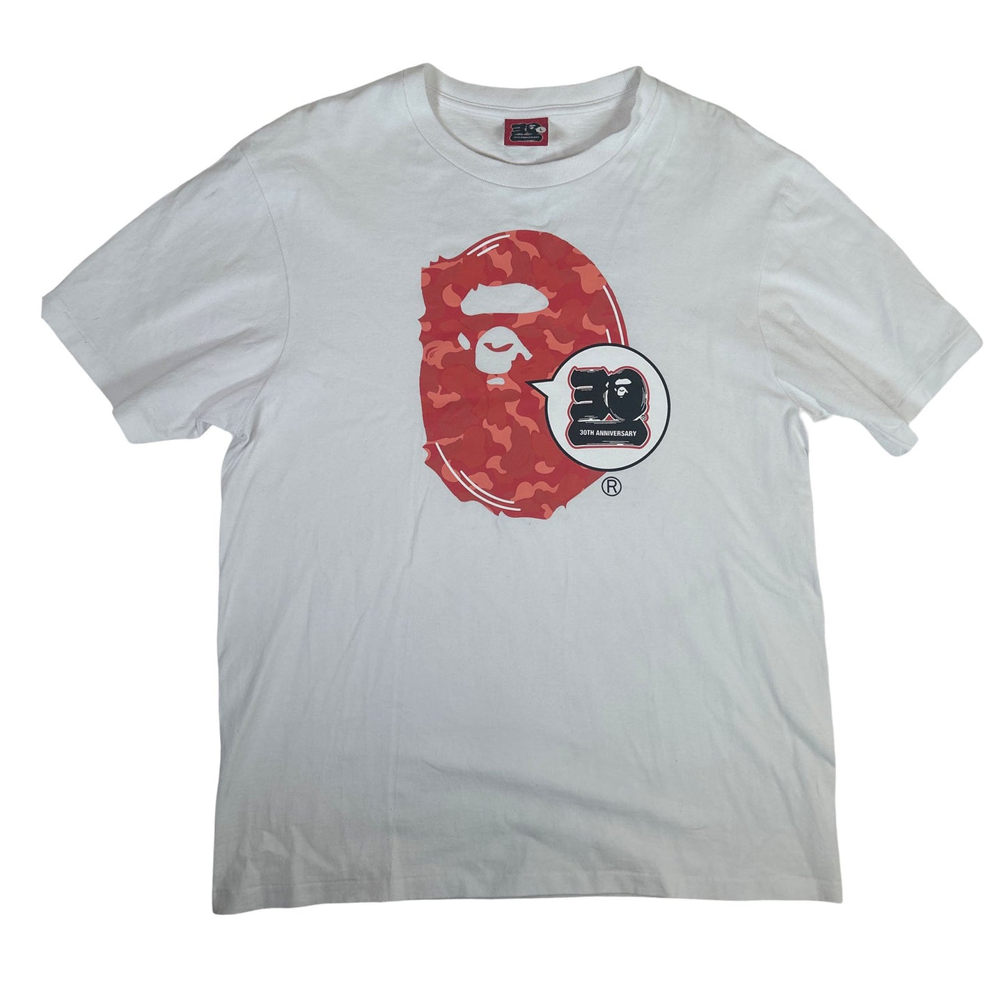 BAPE Store Seoul Bape 30th Anniversary Ape Head Tee Set White [Used] - L (Used)