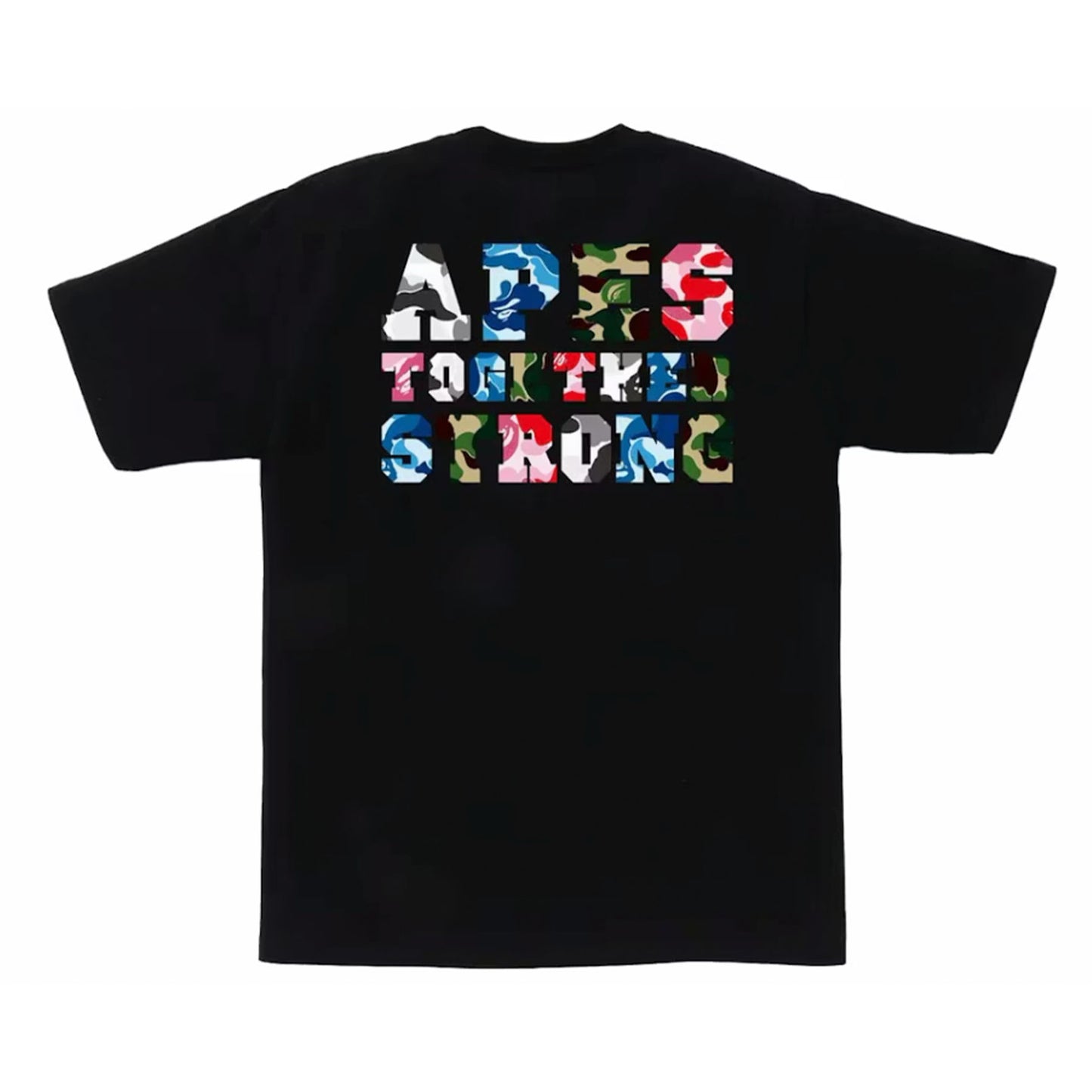 BAPE ABC Camo Crazy College ATS Tee Black [USED] - L (Used)