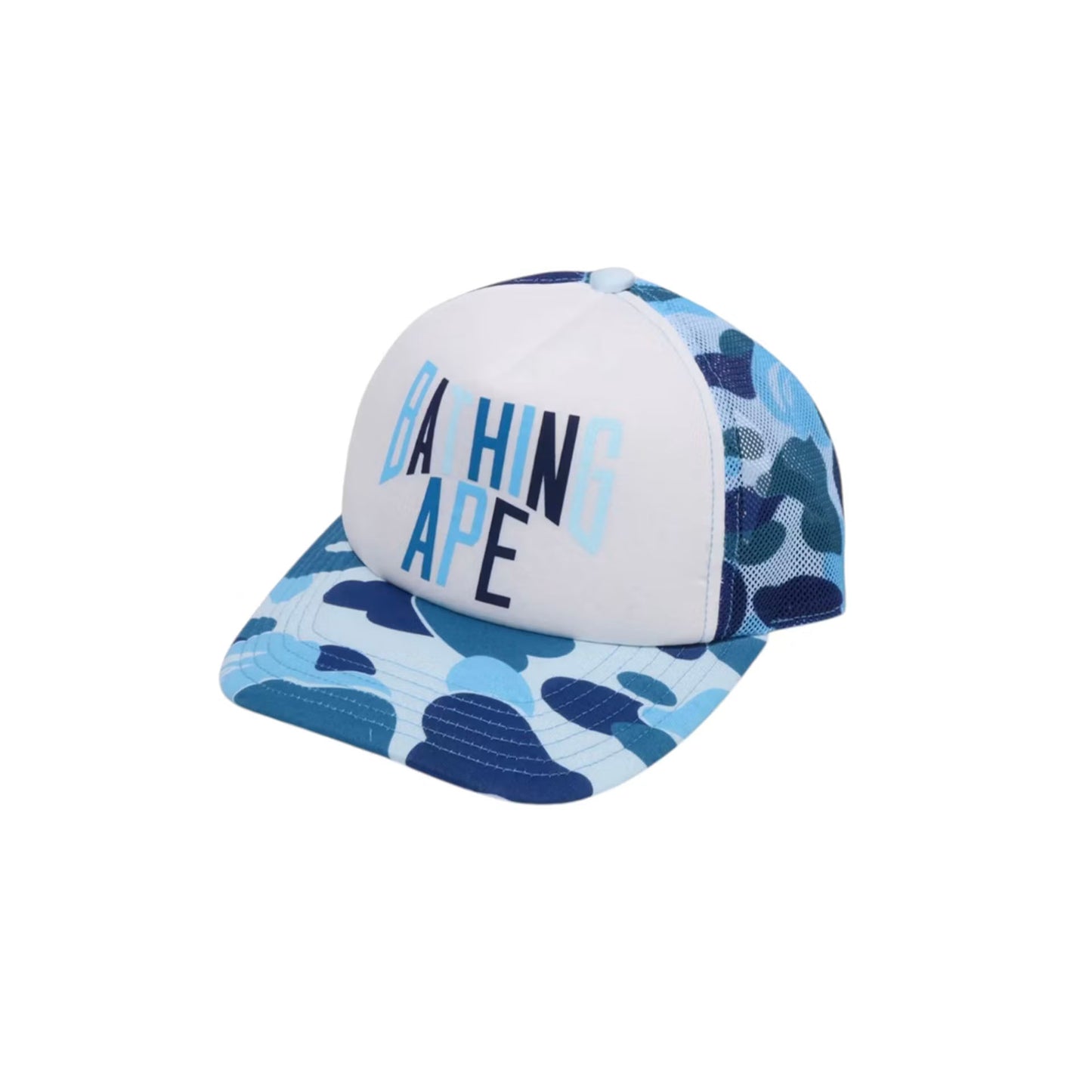 BAPE ABC Camo NYC Logo Mesh Cap Blue