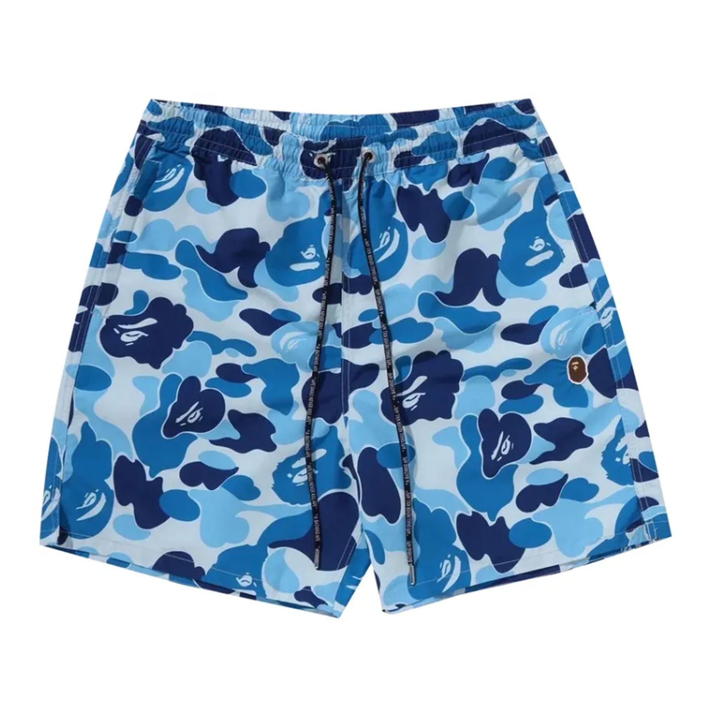 BAPE ABC Camo One Point Relaxed Fit Water Shorts Blue