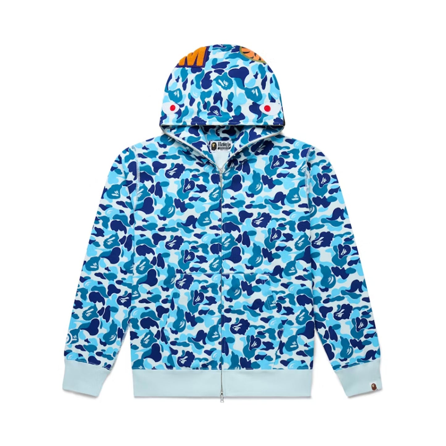 BAPE ABC Camo Shark Full Zip Hoodie Blue [USED] - 3XL (Used)