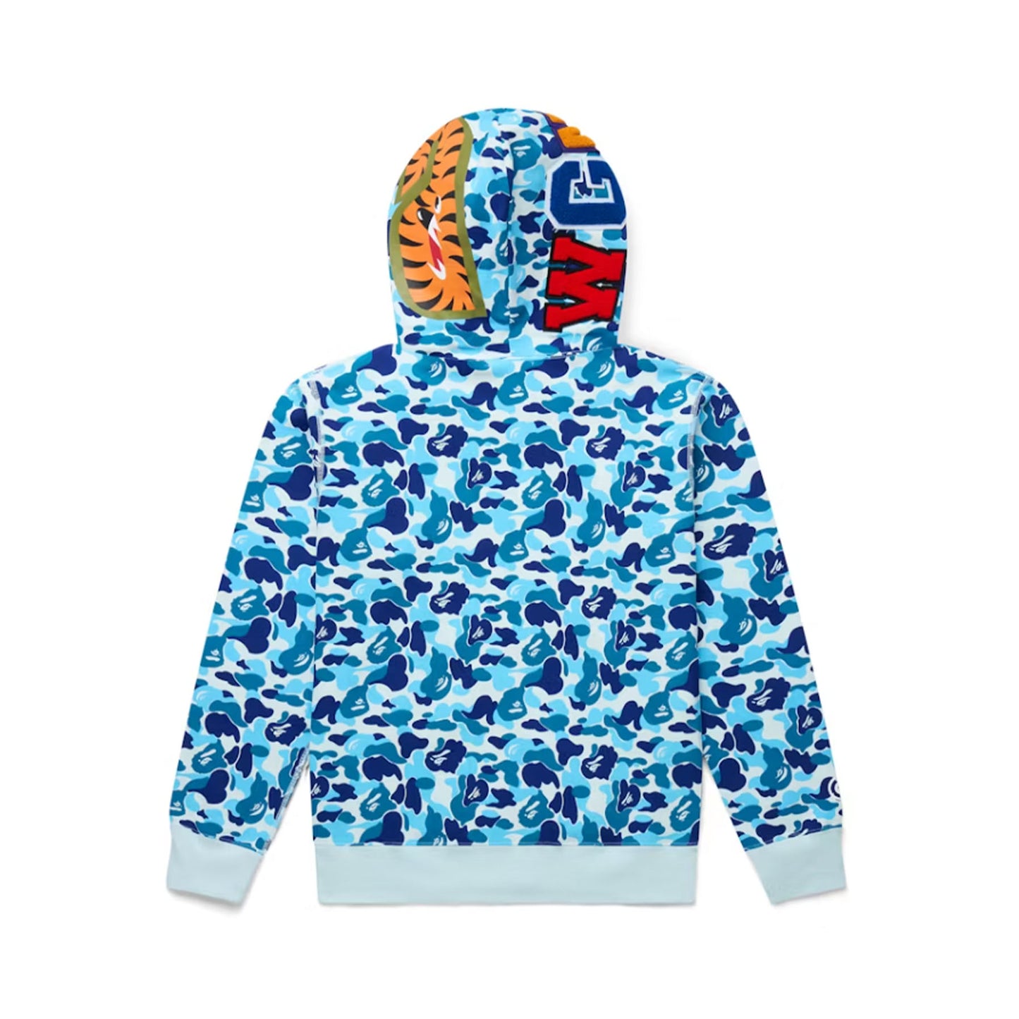 BAPE ABC Camo Shark Full Zip Hoodie Blue [USED] - 3XL (Used)