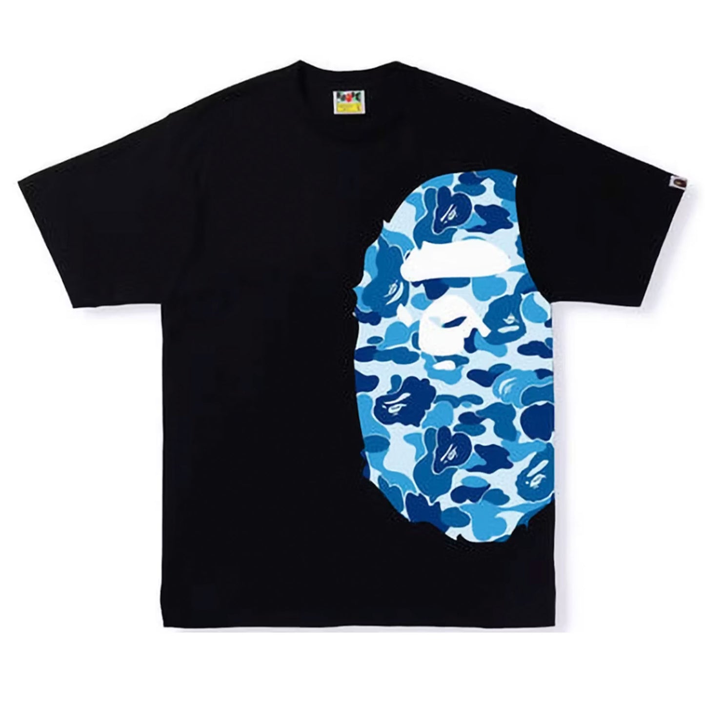 BAPE ABC Camo Side Big Ape Head Tee (FW25) Black/Blue [USED] - L (Used)