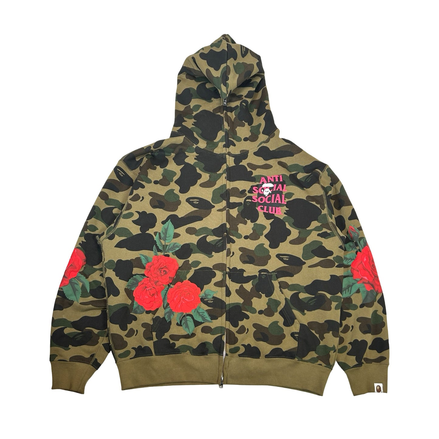 BAPE x Anti Social Social Club Full Zip Hoodie [USED] - L (Used)