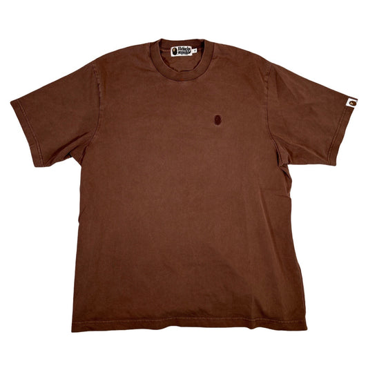 BAPE Ape Head One Point Tee Brown [USED] - S (Used)