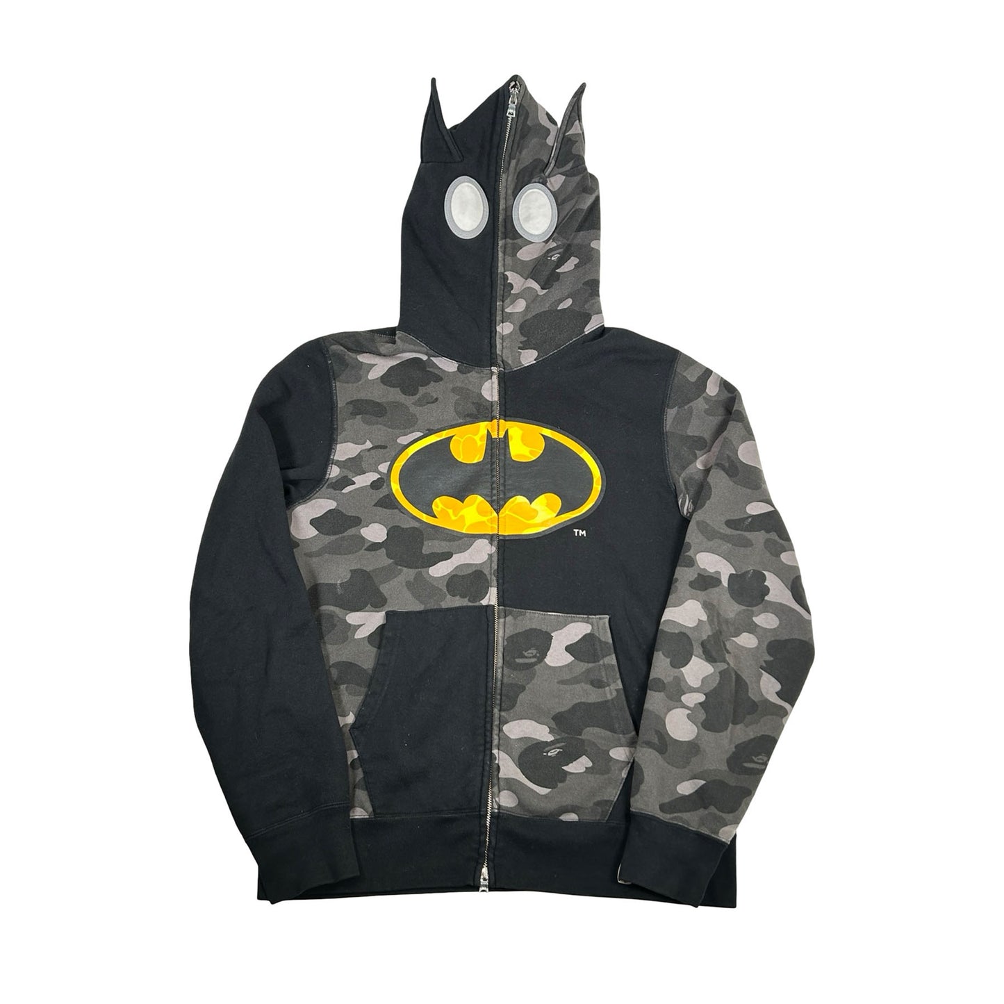 BAPE x DC Batman Full Zip Hoodie Black [USED] - L (Used)