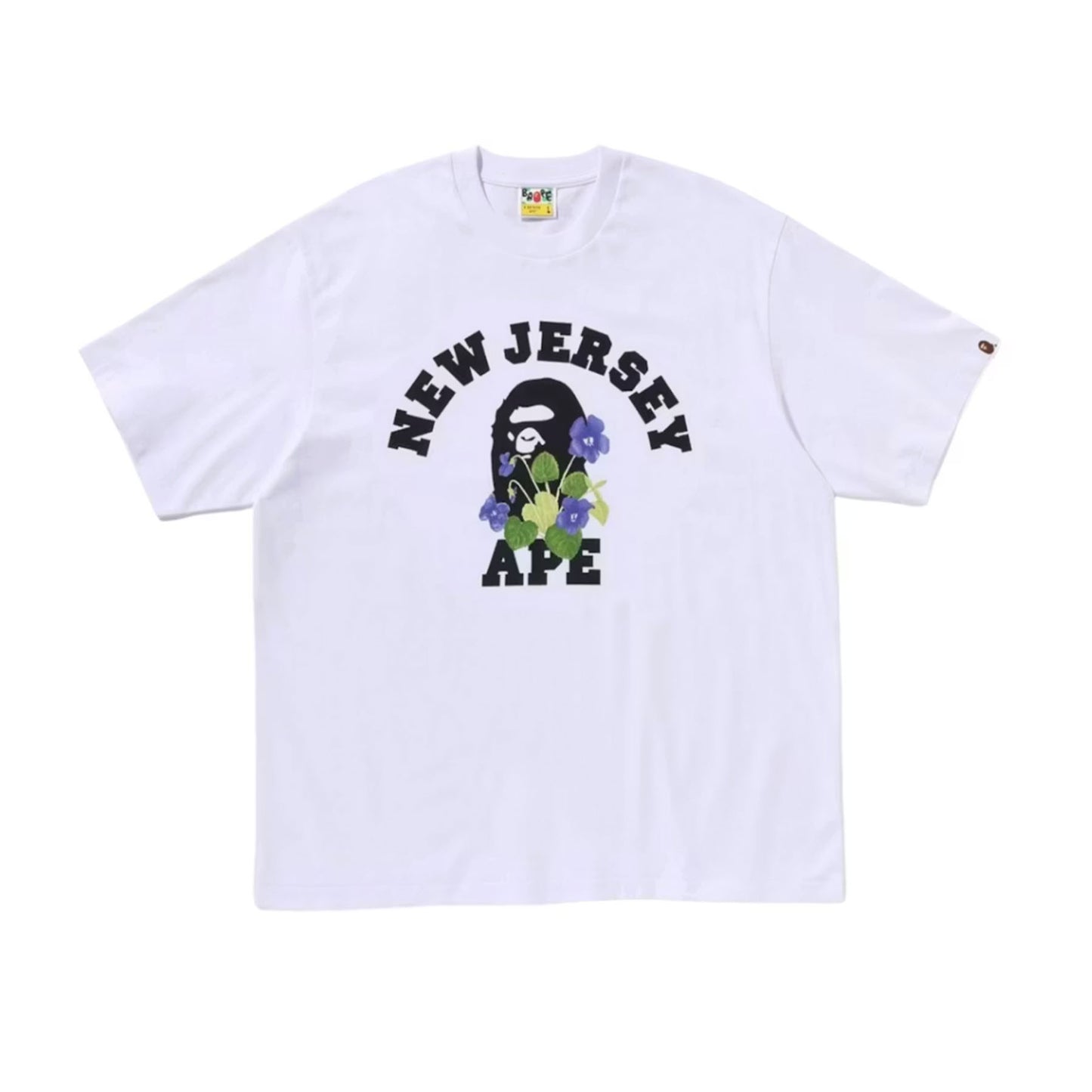 BAPE College II New Jersey Exclusive Tee White [USED] - XL (Used)