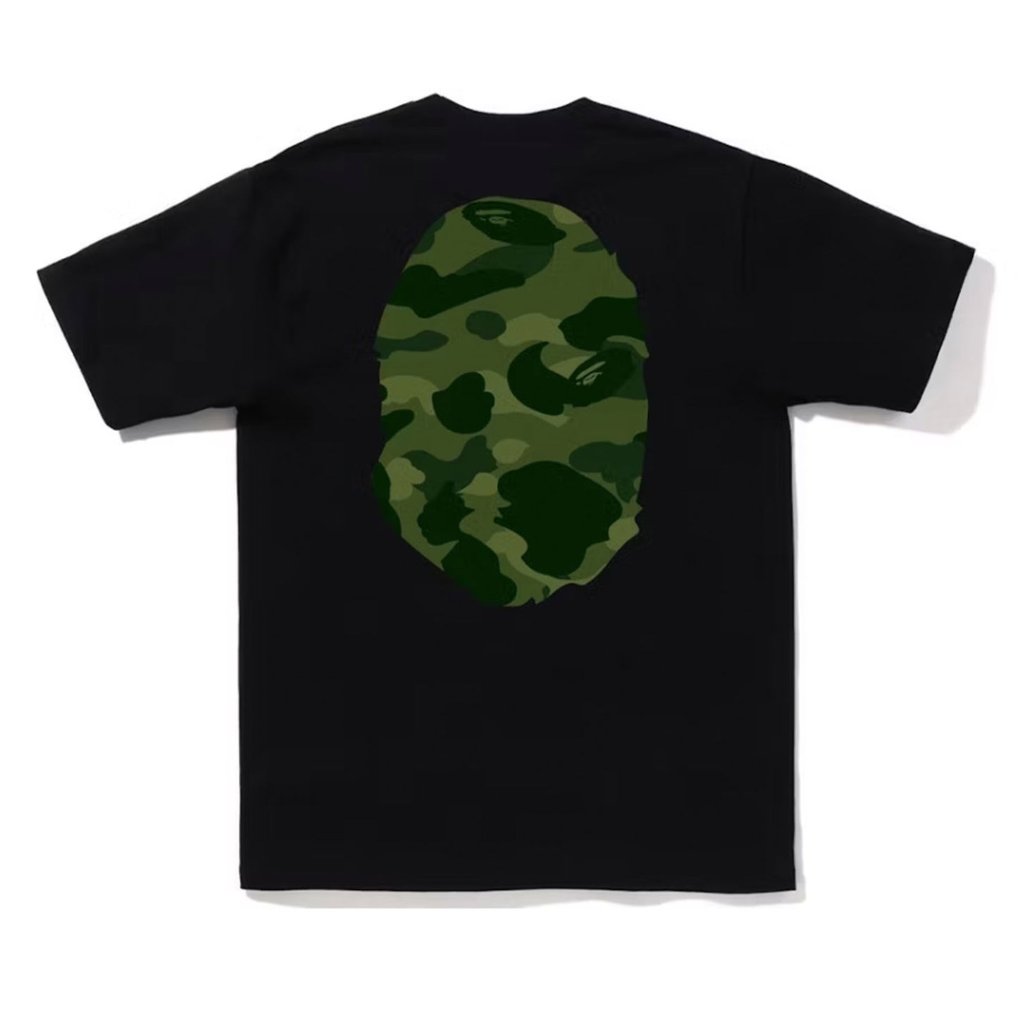 BAPE Color Camo Big Ape Head Tee Black Green [USED] - 3XL (Used)