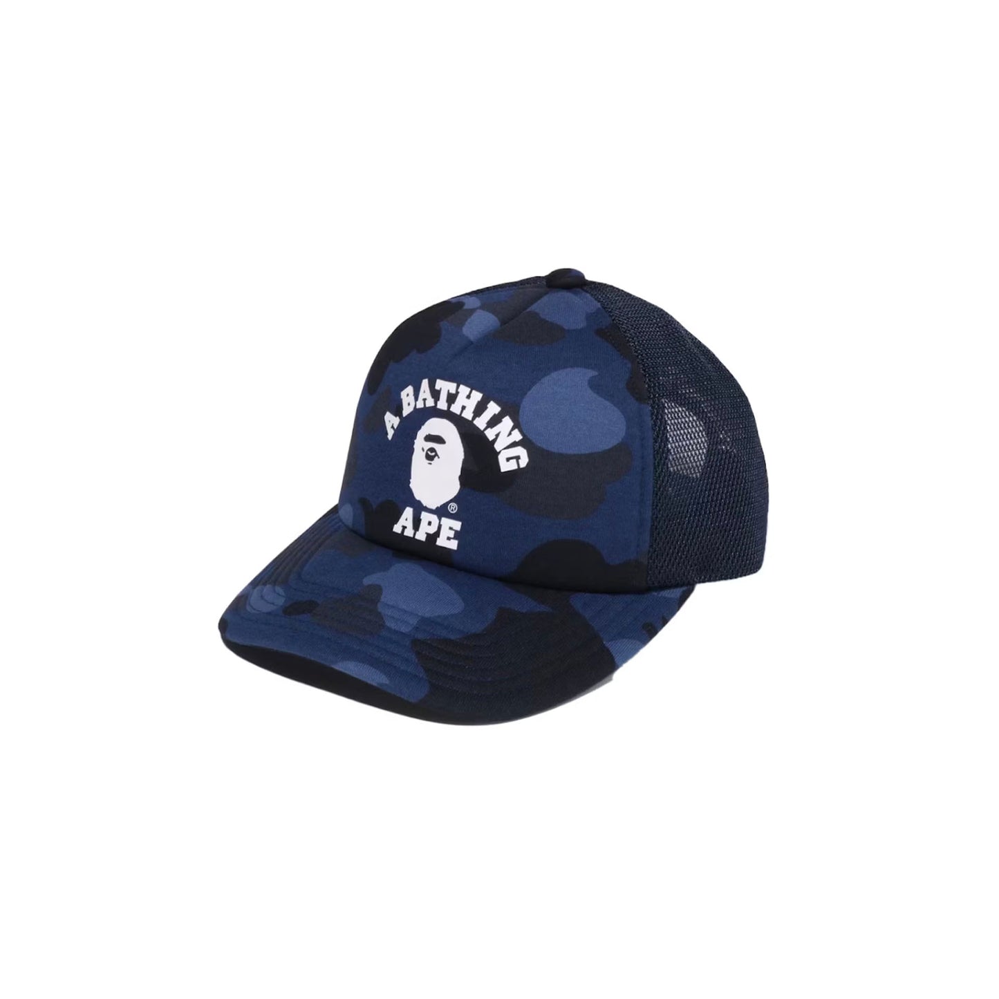 BAPE Color Camo College Mesh Cap Navy
