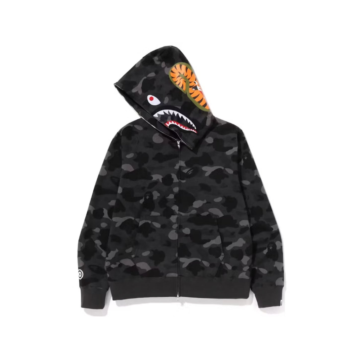 BAPE Color Camo Shark Full Zip Hoodie Black [USED] - S (Used)
