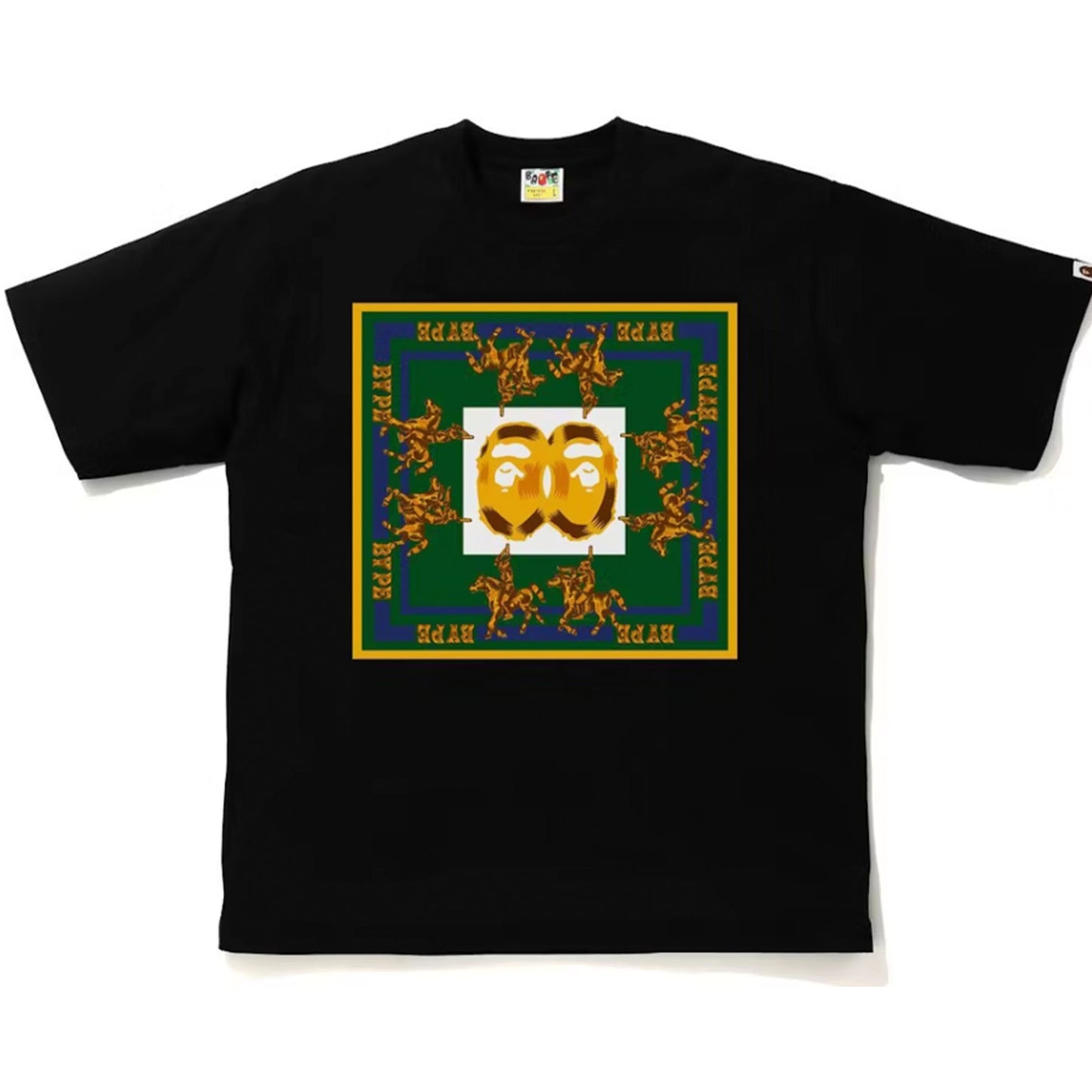 BAPE Double Ape Head Relaxed T-shirt Black [USED] - S (Used)