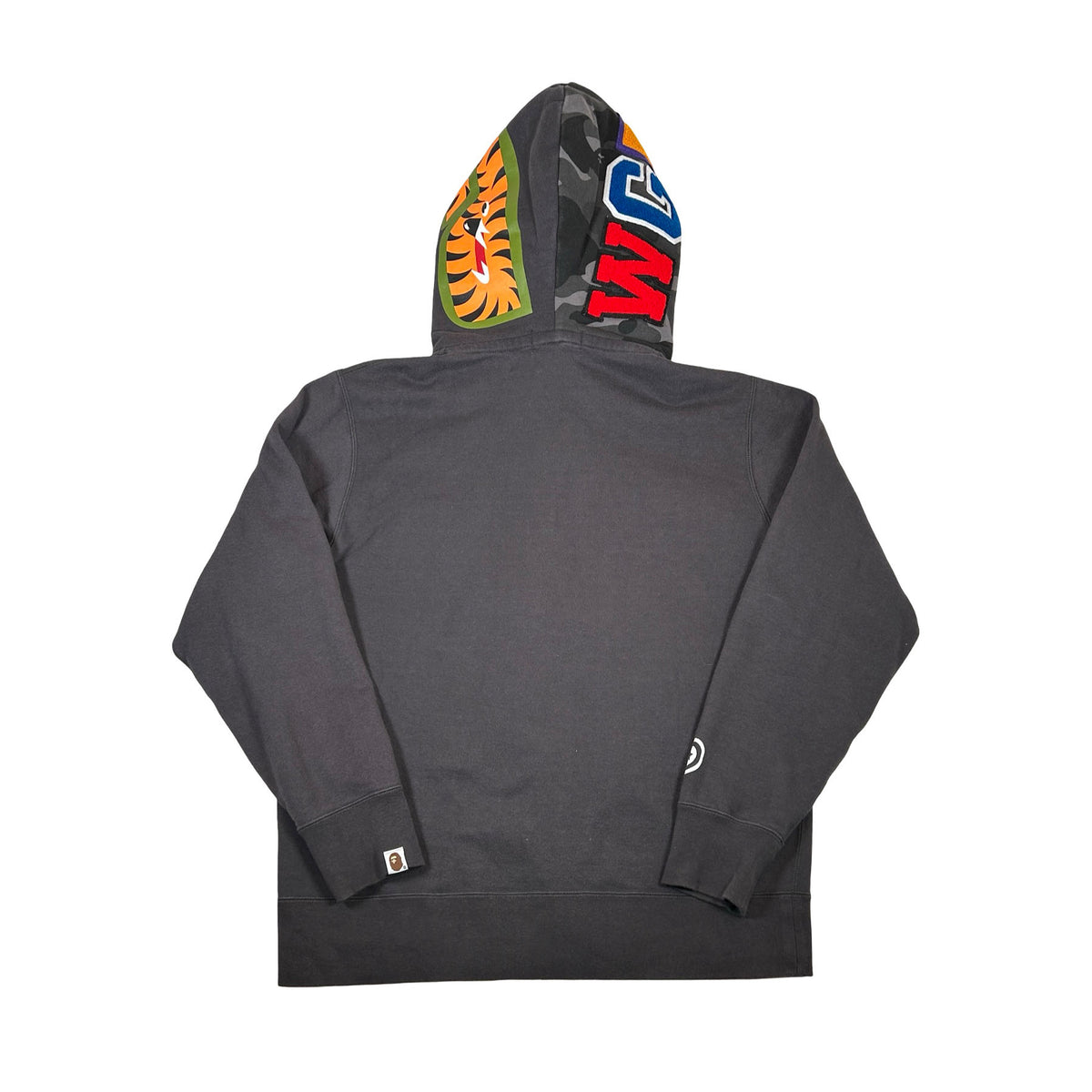 BAPE Color Camo Shark Full Zip Double Hoodie Black [USED] - L (Used)