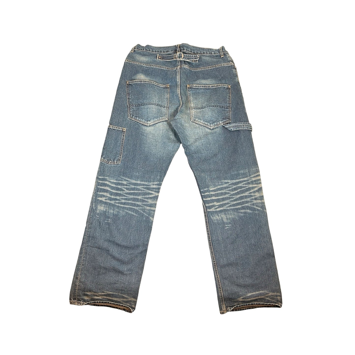 BAPE Fake Print Sta Loose Fit Denim Pants [USED] - L (Used)
