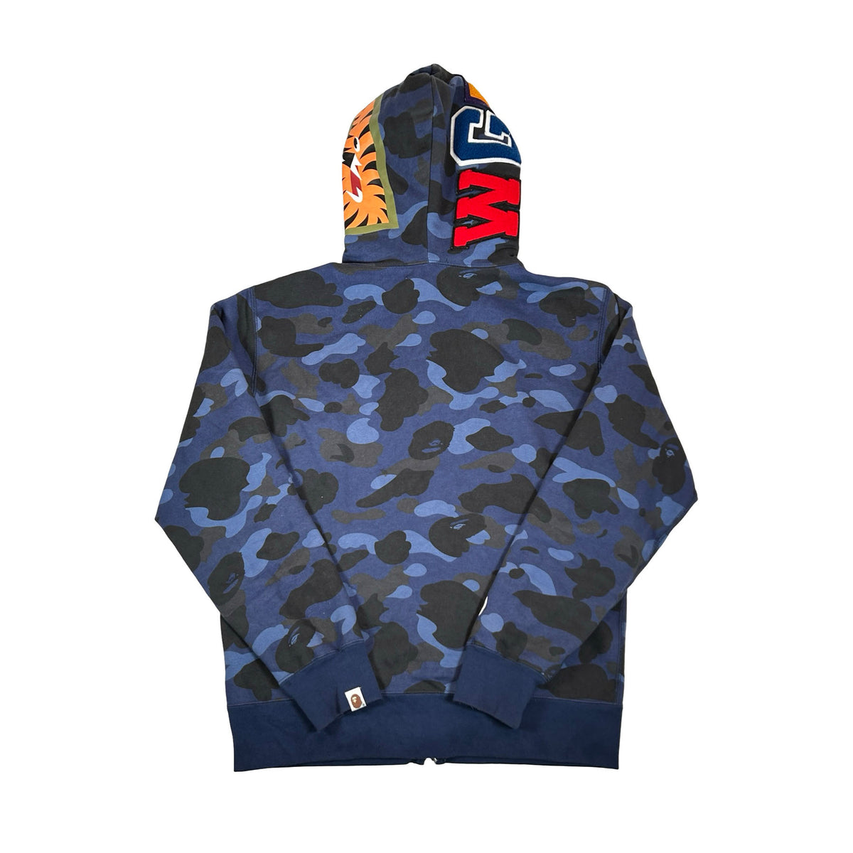 BAPE Color Camo Shark Full Zip Hoodie Blue [USED] - M (Used)