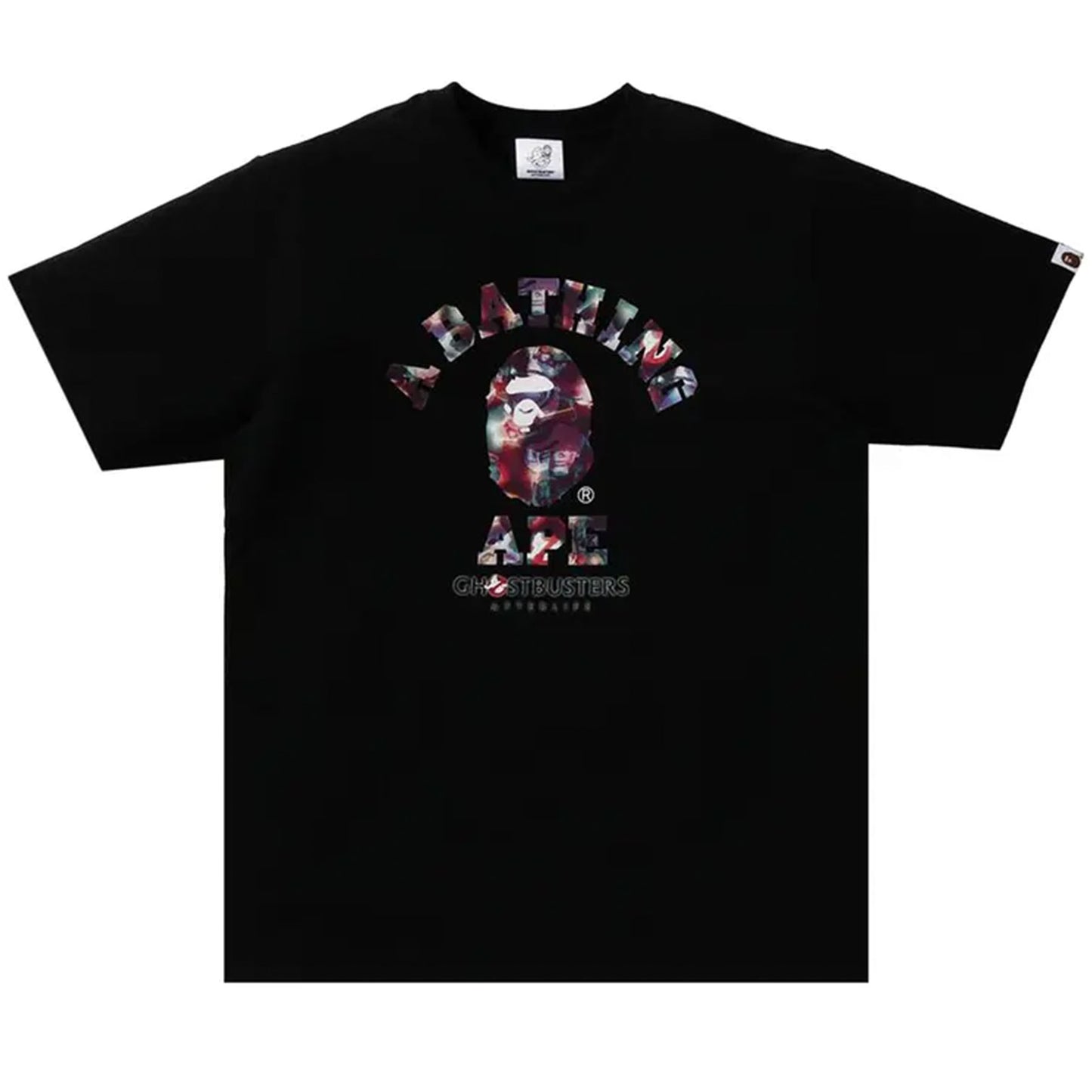 BAPE x Ghostbusters Camo College Tee Black