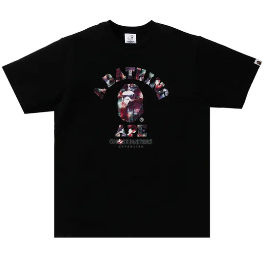 BAPE x Ghostbusters Camo College Tee Black
