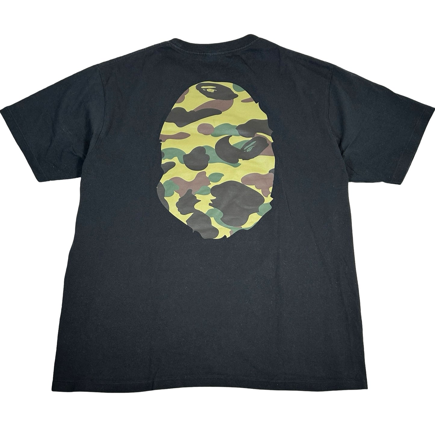BAPE 1st Camo Big Ape Head Tee Black/Green [USED] - XL (Used)