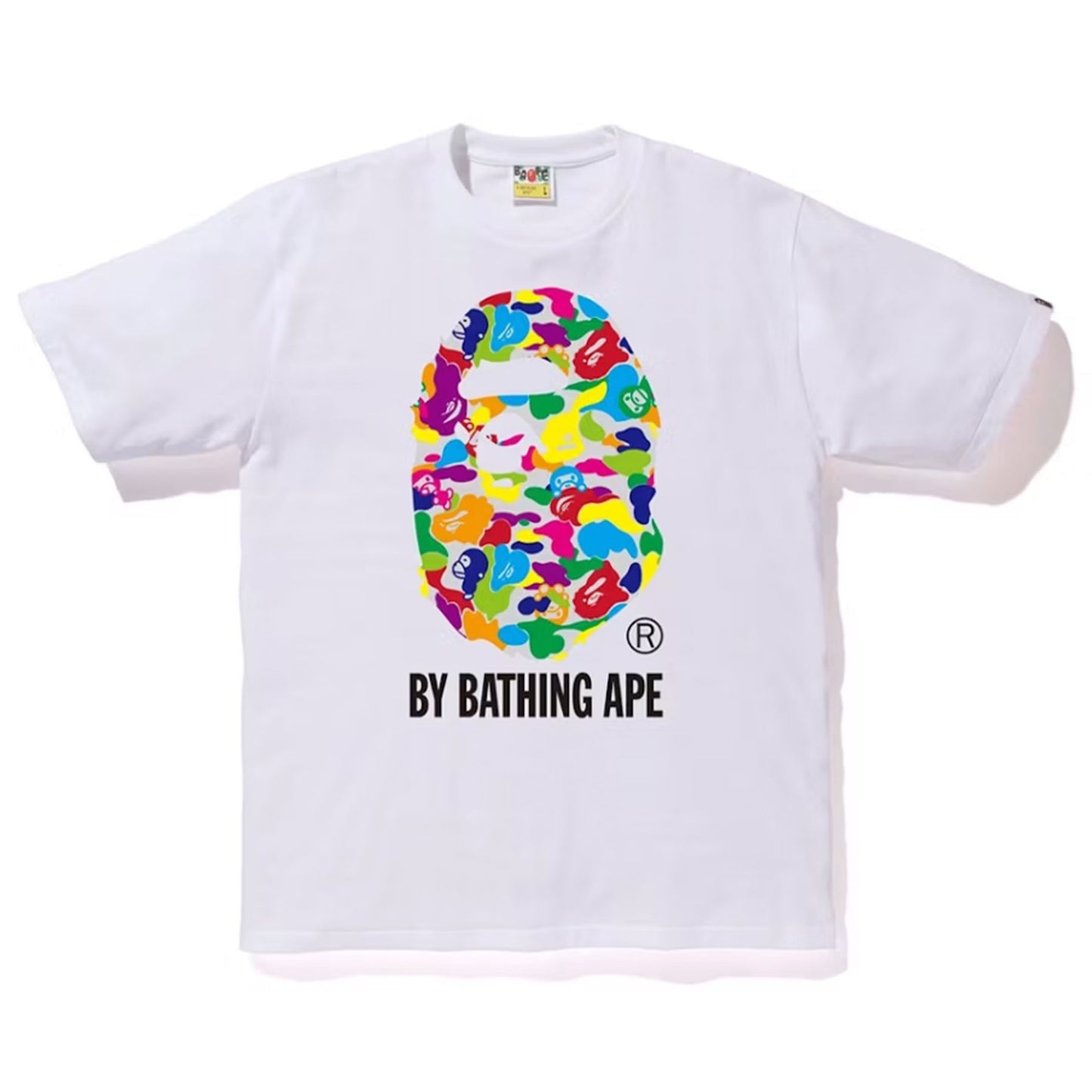 BAPE Milo ABC Multi By Bathing Tee White [USED] - 3XL (Used)