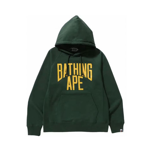 BAPE NYC Logo Pullover Hoodie Green