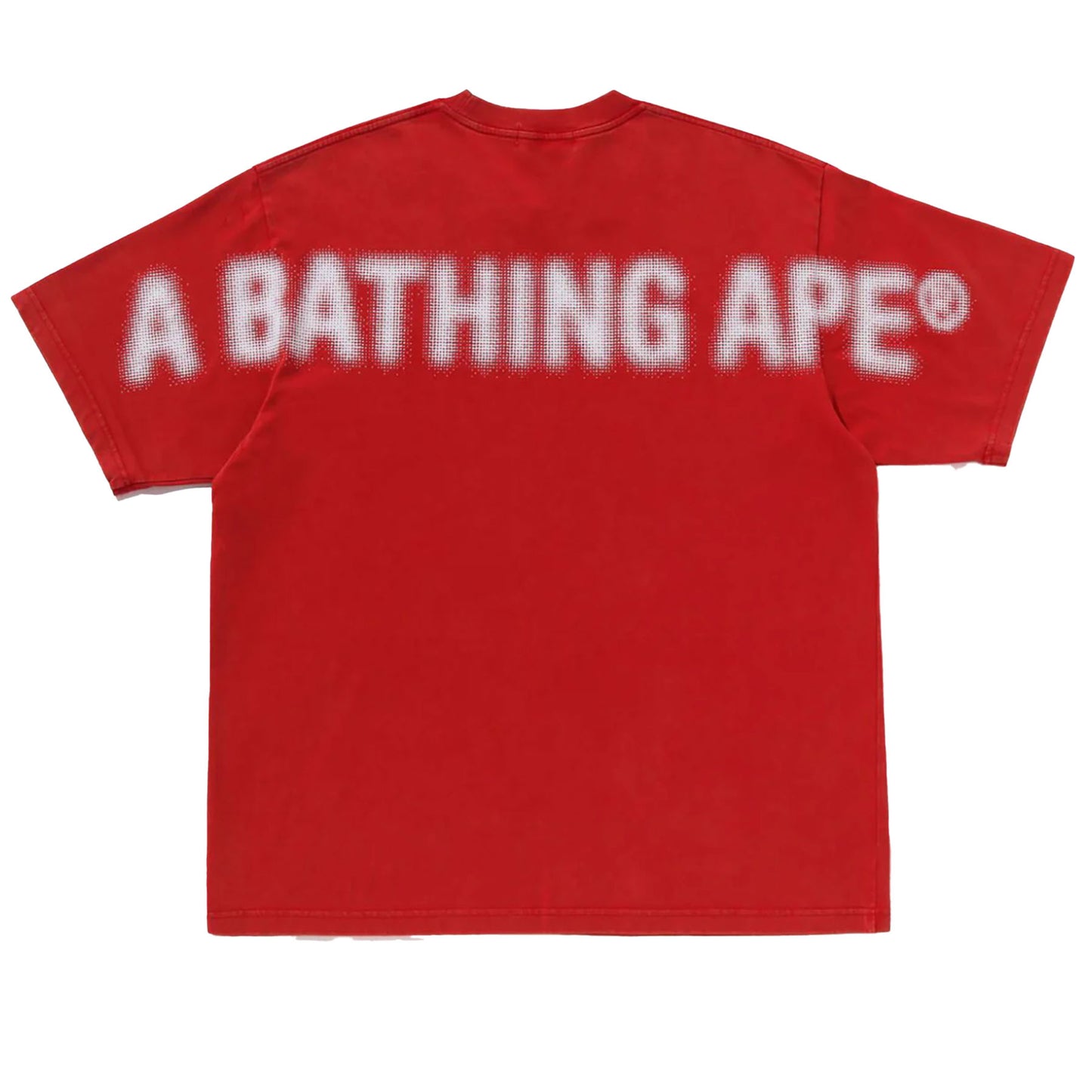 BAPE Pigment Print Ape Head Relaxed Fit Tee Red [USED] - M (Used)