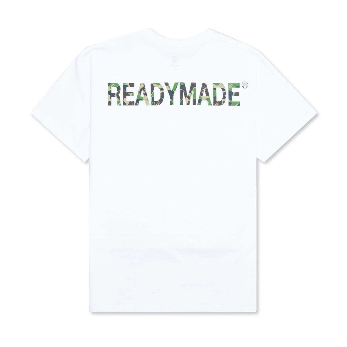 BAPE x Readymade Tee White Green Camo