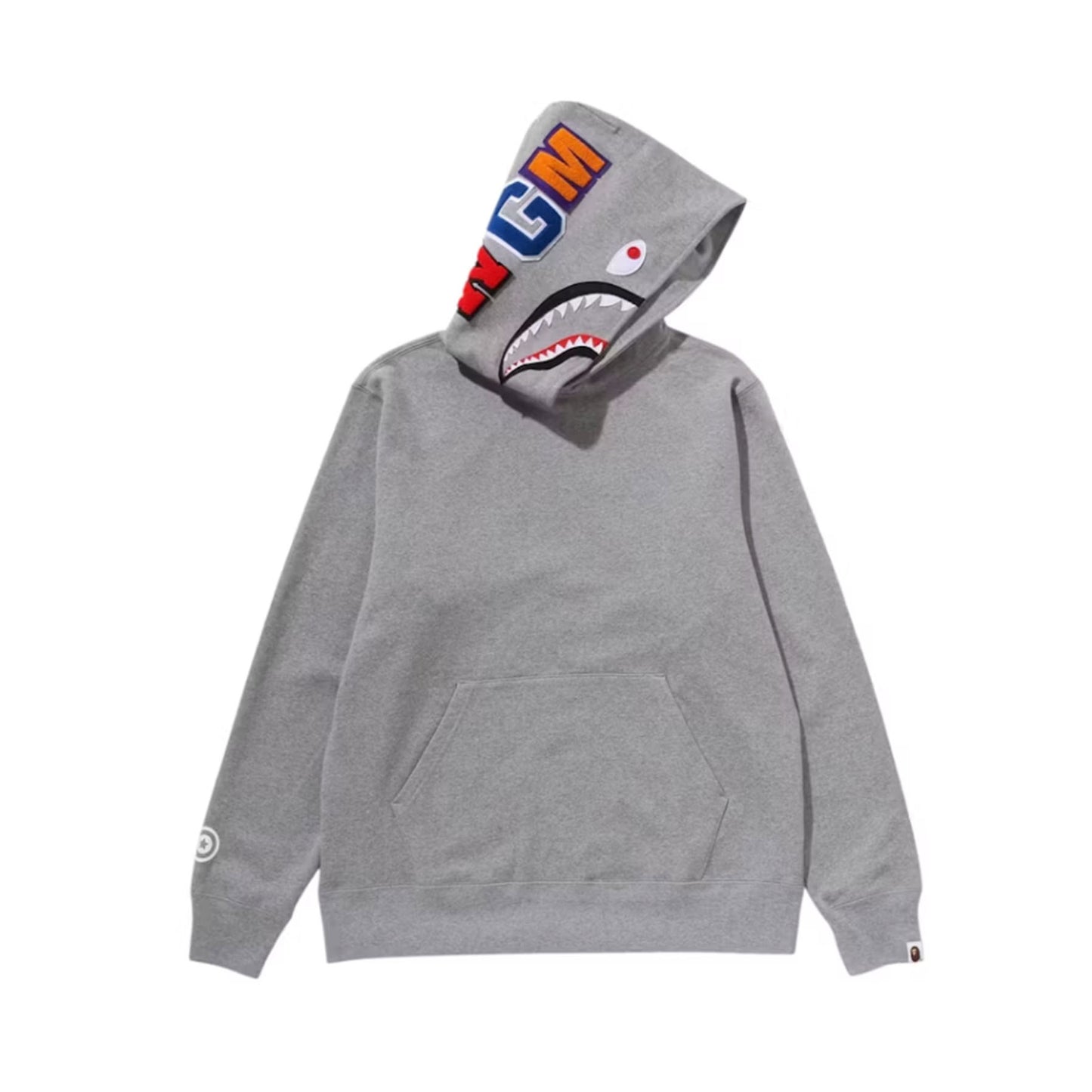 BAPE Shark Pullover Hoodie (FW25) Gray [USED] - 3XL (Used)