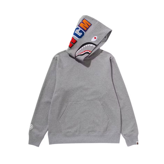 BAPE Shark Pullover Hoodie (FW25) Gray [USED] - 3XL (Used)