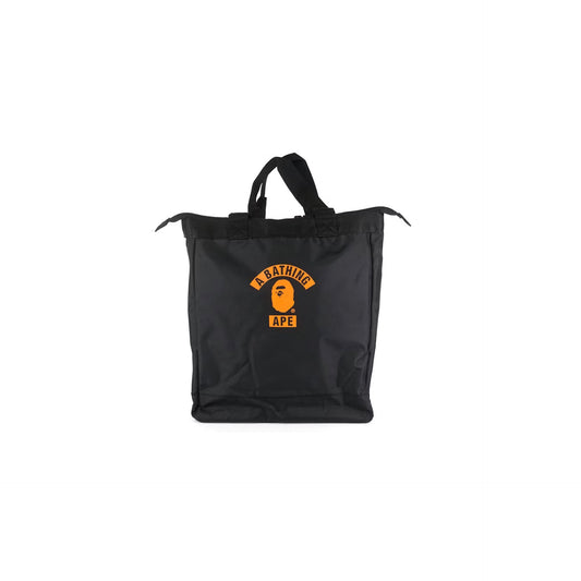 BAPE Summer Bag Block Print Logo Tote Bag Black/Orange