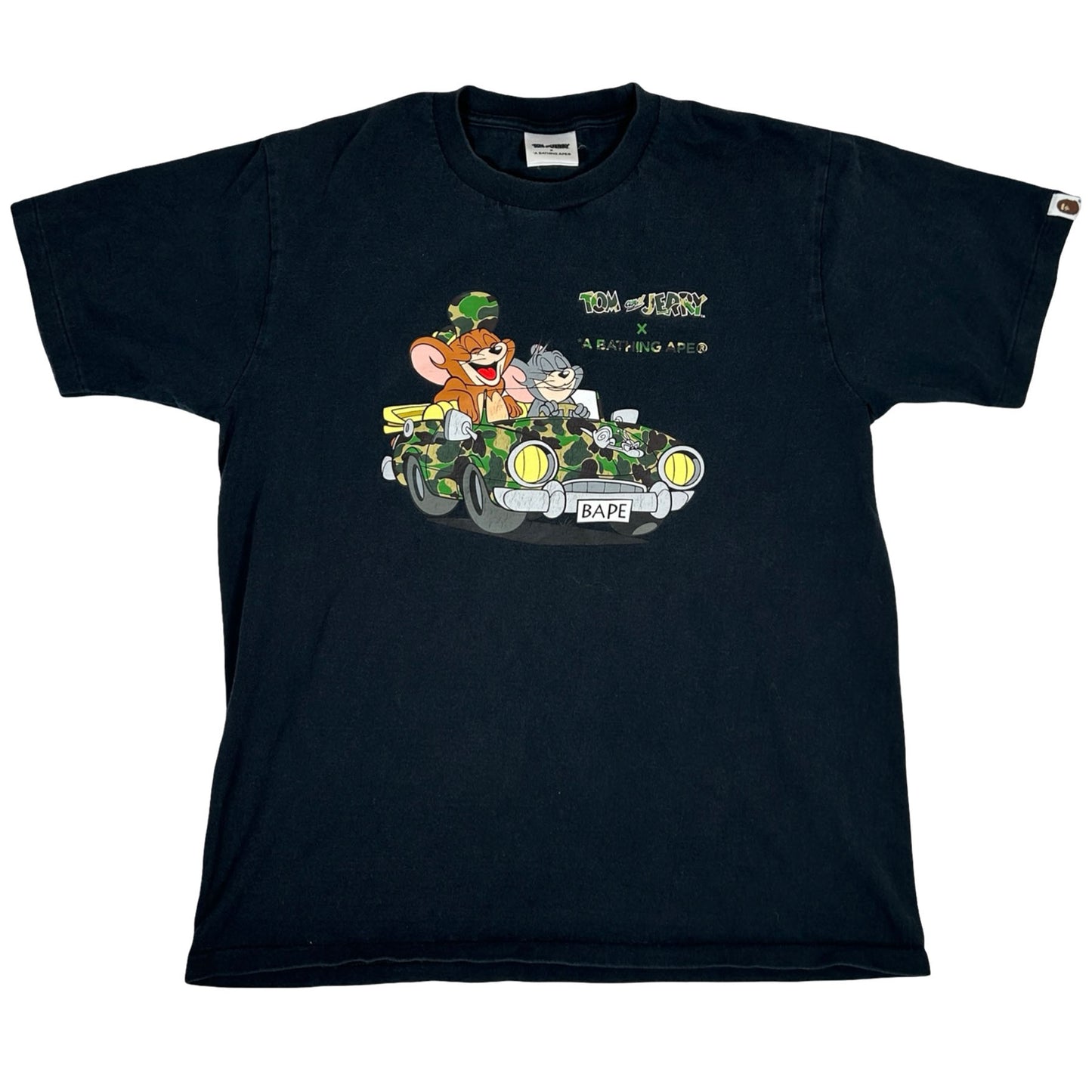 BAPE x Tom and Jerry Cruising Womens Tee Black [USED] - M (Used)