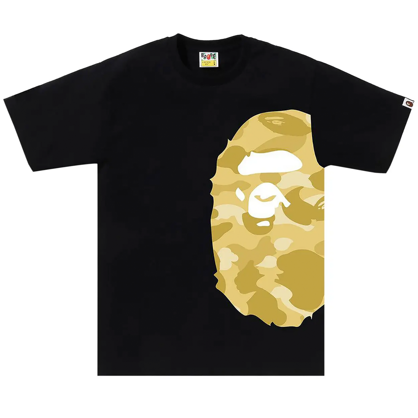 BAPE Color Camo Side Big Ape Head Tee (FW25) Black/Yellow [USED] - L (Used)